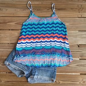 Santiki Colorful Spaghetti Strap Tank Top